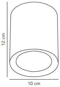 Nordlux - LED bodové svietidlo FALLON LONG LED/5,5W/230V čierna