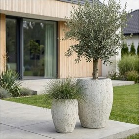 MI Sada oválnych kvetináčov CORA 1/2