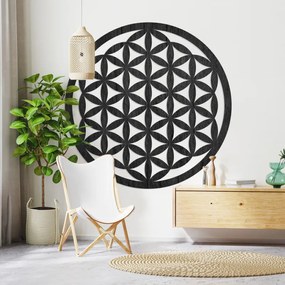 Drevená dekorácia na stenu mandala kvet života I SENTOP PR0166