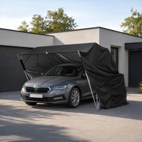 Sklápacie krytie na automobil Avenberg SHELL 5.5 x 2.5 m čierna