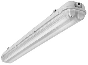 KANLUX Prachotesné osvetlenie pre LED trubice LADA, 2xG13, 58W, šedé