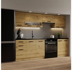 Kuchynská linka ROSALIA 240 cm dub craft