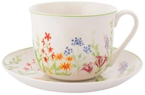 Altom Porcelánová jumbo šálka s podšálkou Nature Awakening 450 ml