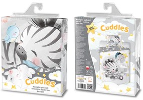 Detské bavlnené obliečky ZEBRA 100x135cm