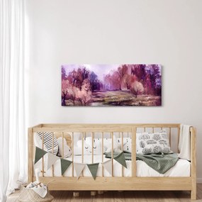 Obraz - Jesenná krajinomaľba (120x50 cm)
