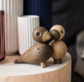 Kay Bojesen Denmark Drevené vtáčiky Lovebirds Oak Wood - set 2 ks