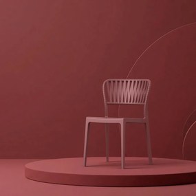 PORTOFINO záhradná stolička s podrúčkami marsala