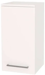 Mereo, Mereo Bino kúpeľňová skrinka horná 63 cm, ľavá, Multidecor, Biela vysoký lesk perlička, MER-CN695BIEL