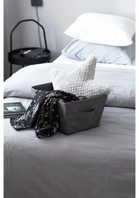 Sivý úložný koš Bigso Box of Sweden Tap, 26 x 19 cm