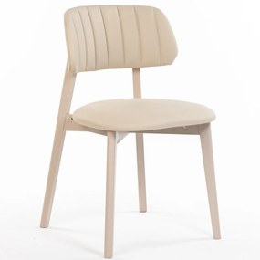 MARY UP DREVENÁ STOLIČKA beige