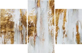 Obraz - Abstrakcia so zlatou (90x60 cm)