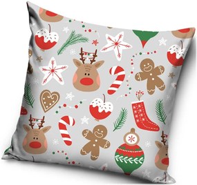 Vianočný vankúš s cukríkmi - 40 x 40 cm