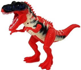 LEAN TOYS Sada Dinosaurus červený + figúrky, príslušenstvo