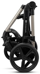 KINDERKRAFT-Kombinovaný kočík 3v1 MOOV 2 Moonlight grey + autosedačka MINK PRO