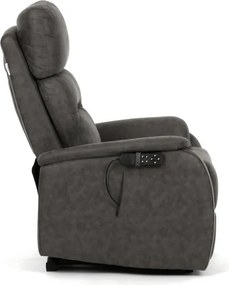 Polohovacie kreslo čierne, elektrické TV-L8904 BK3
