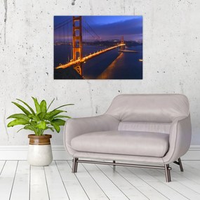 Sklenený obraz - Golden Gate Bridge (70x50 cm)