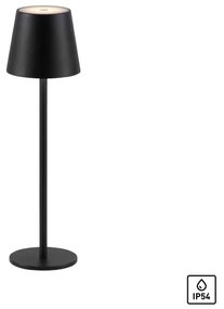 Leuchten Direkt19250-18-LED Vonkajšia nabíjacia lampa EURIA LED/3W/5V IP54 čierna