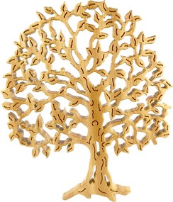 AMADEA Drevený strom, masívne drevo, 53x43x2, 5 cm