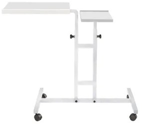 Polohovateľný stôl GLEN 87x67 cm biela