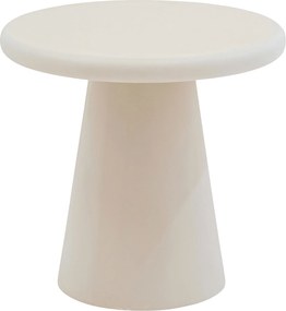 Okrúhly konferenčný stolík Clav 45 cm - béžový