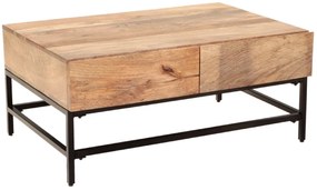 furniture-nabytek.cz - Konferenčný stolík kov drevo mango 90x40x60