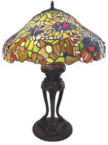 Stolná lampa Tiffany Emmi - Ø 57 * 83 cm E27 / max 3 * 40W