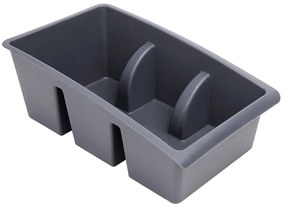 VILDE Organizér na korenie vo vrecúškach, VILDE, sivý, 25 x 15 x 9 cm