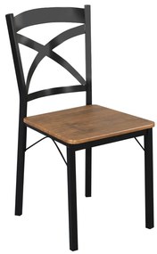 Jedálenský set Hungria (dub tmavý + čierna) (pre 4 osoby). Vlastná spoľahlivá doprava až k Vám domov. 1116359