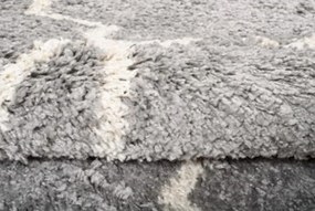 TA Koberec L227C TMAVOSIVÉ/BÉŽOVÉ BOHO KOLESO