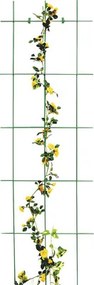 Mreža na popínavé rastliny kovová 45 x 150 cm zelená