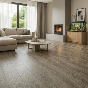 Beauflor, PVC podlaha - lino Blacktex Oakland 196L, na mieru, šíře 4m, béžová, filc, chodba / predsieň