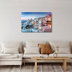 Obraz - Súmrak v Santorini (90x60 cm)