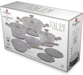 BerlingerHaus Súprava riadu s titánovým povrchom Taupe Nordic, 10 ks