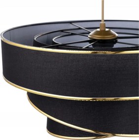 Závesný luster Couper - Black, Gold