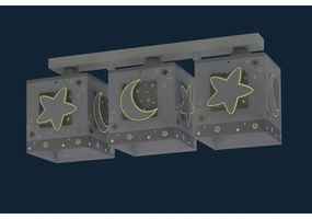Dalber 63233NE - Detské stropné svietidlo MOONLIGHT 3xE27/60W/230V