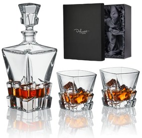 Bohemia Jihlava krištáľový whisky set Crack 1+2