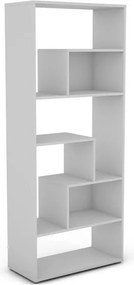 Vysoký regál Zigzag, biely