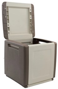 ARTPLAST Plastový úložný box Linea Cube 1dielny - béžovohnedá