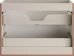Comad Kúpeľňová skrinka pod umývadlo Bella Cashmere 80 kašmír