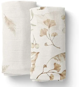 Mušelínové zavinovacie plienky s bambusom BOHO, 2 ks