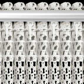 ZÁVES NA PÁSKE GABBY 140X270 CM BIELA