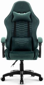 Herné kreslo HC-1000 Green - zamatová látka