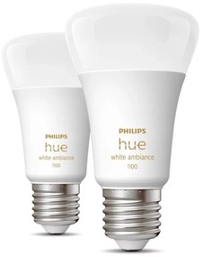 LED žiarovky v súprave 2 ks E27, 11 W White ambiance – Philips Hue