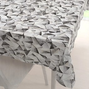 Biante Dekoračný obdĺžnikový obrus Porto PRT-008 Sivo-béžové kryštály 60x100 cm