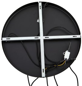 Hotelová elegantná závesná lampa čierna a zlatá so zeleným sklom 5-svetiel - Zuzanna