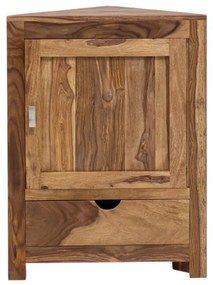 furniture-nabytek.cz - Masívna kúpeľňová skrinka Lagos z palisandru, lakovaná, hnedá – 60×32×80 cm