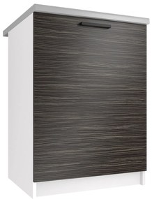 Kuchynská skrinka Belini spodná 60 cm eben kráľovský s pracovnou doskou  TOR SD60/0/WT/HK/0/B1
