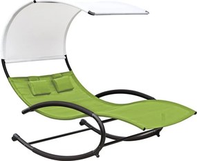 Vivere Záhradná hojdačka Double Chaise Rocker Zelená