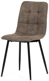 Autronic BONTEC Jedálenská stolička, čierna, látka vintage, CT-281 BK3 Farba: Hnedá