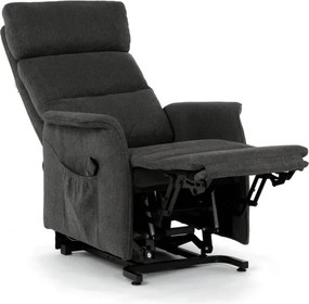 Polohovacie kreslo sivé, elektrické TV-L8960 GREY2